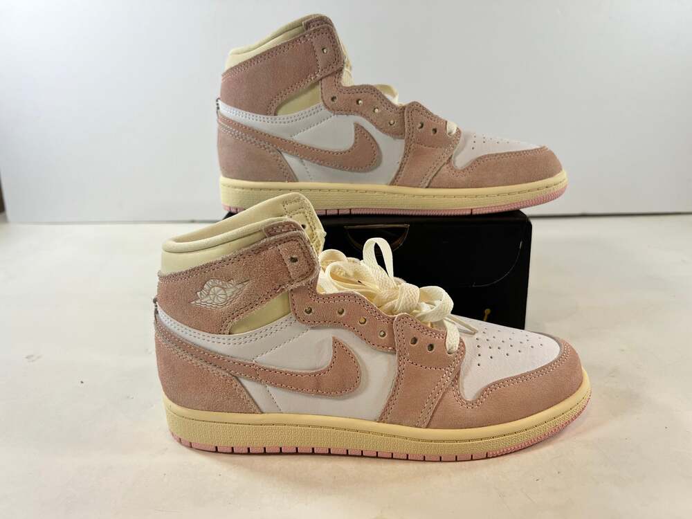New Nike Air Jordan 1 Retro High OG PS "Washed Pink" Suede FD2597-600 Size 3Y